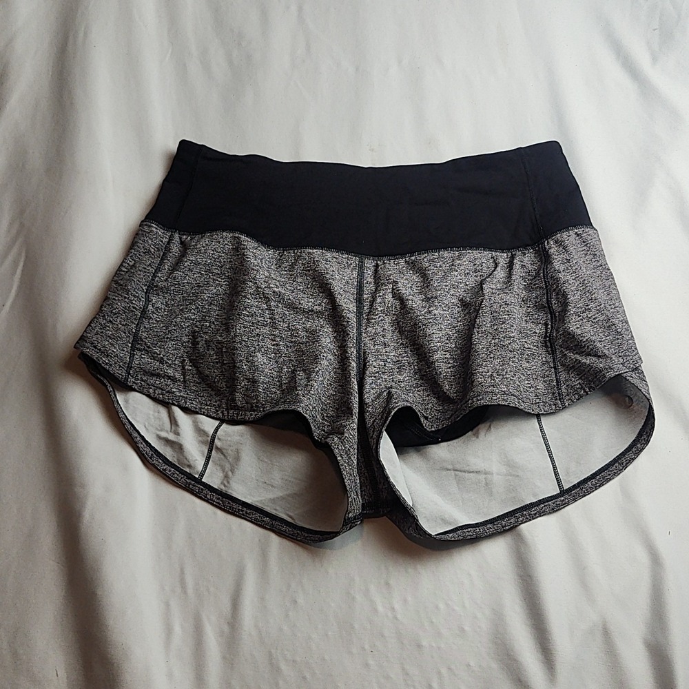 Lululemon Speed Up Shorts Heathered Gray Women's Size Small